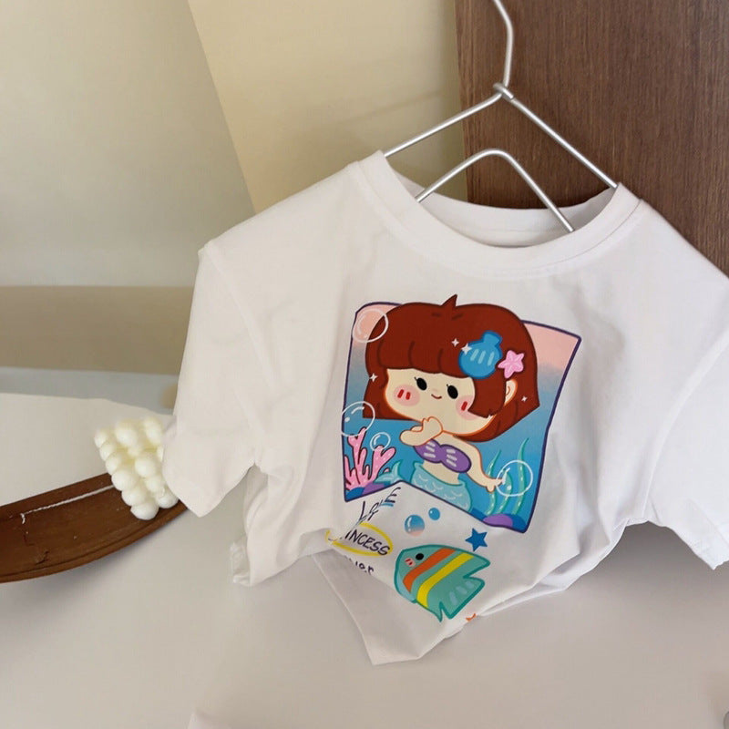 Kids Cute Cartoon Anime Short Sleeve T-Shirt