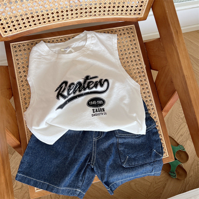 Baby Kids Sleeveless T-Shirt Wear