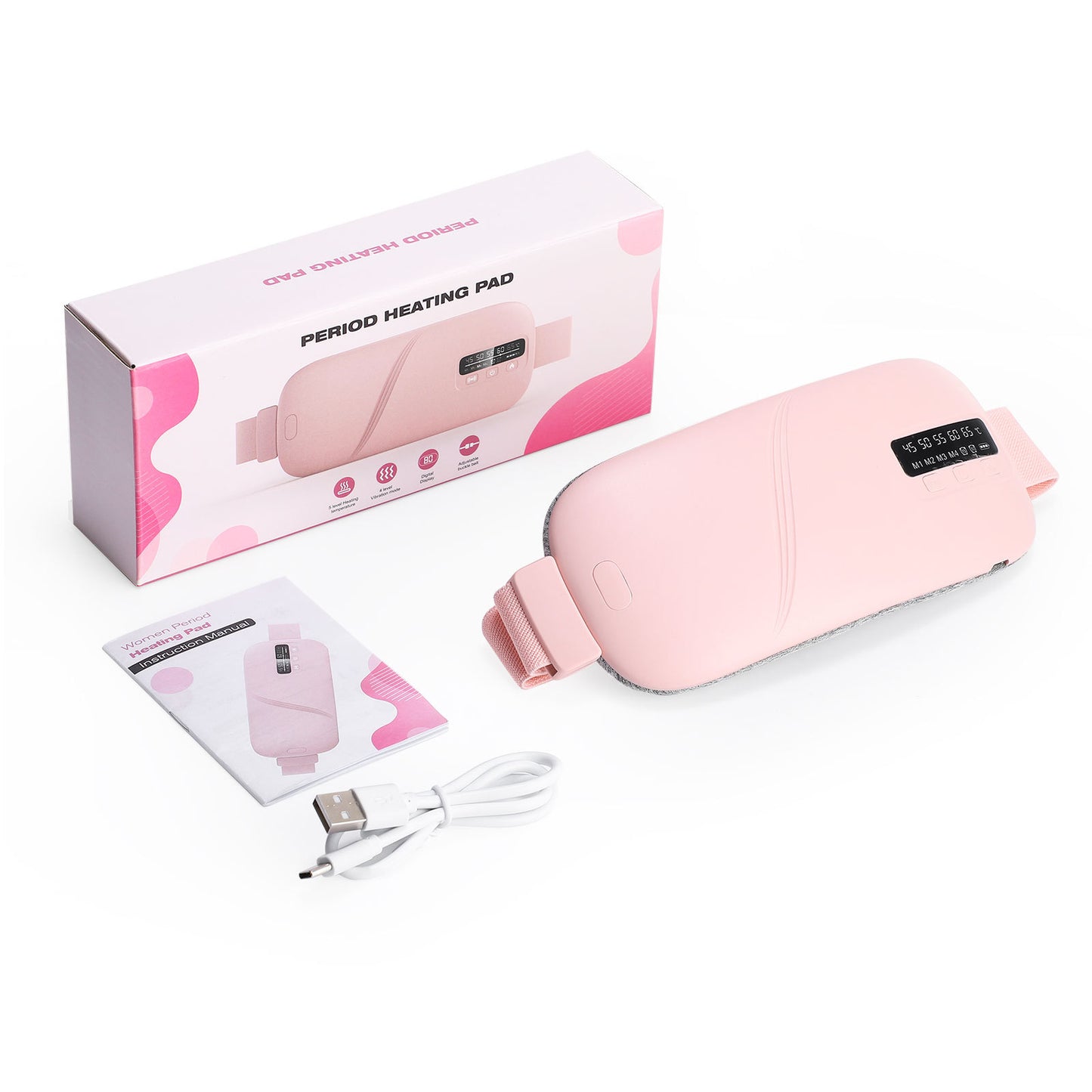 Menstrual Heating Pad with Vibration Massage
