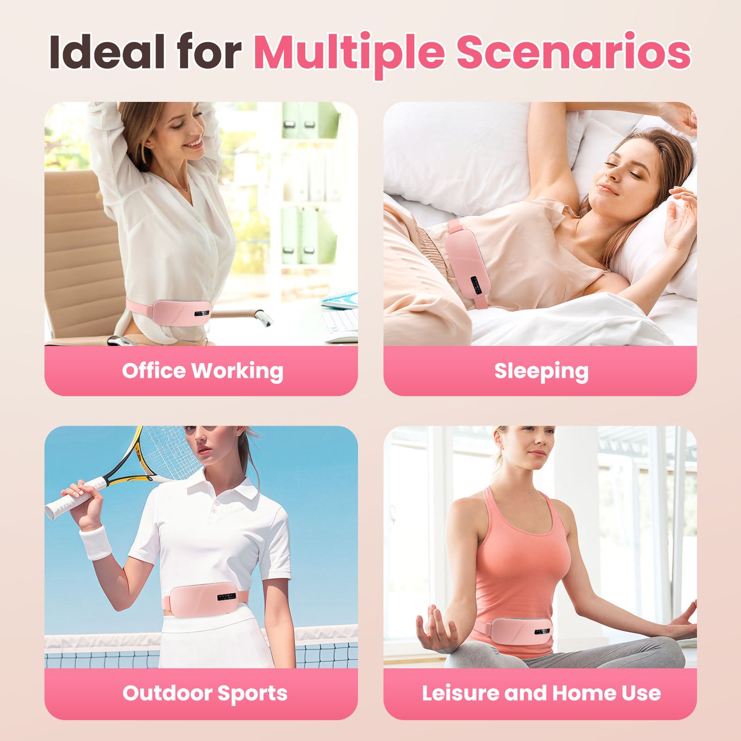Menstrual Heating Pad with Vibration Massage