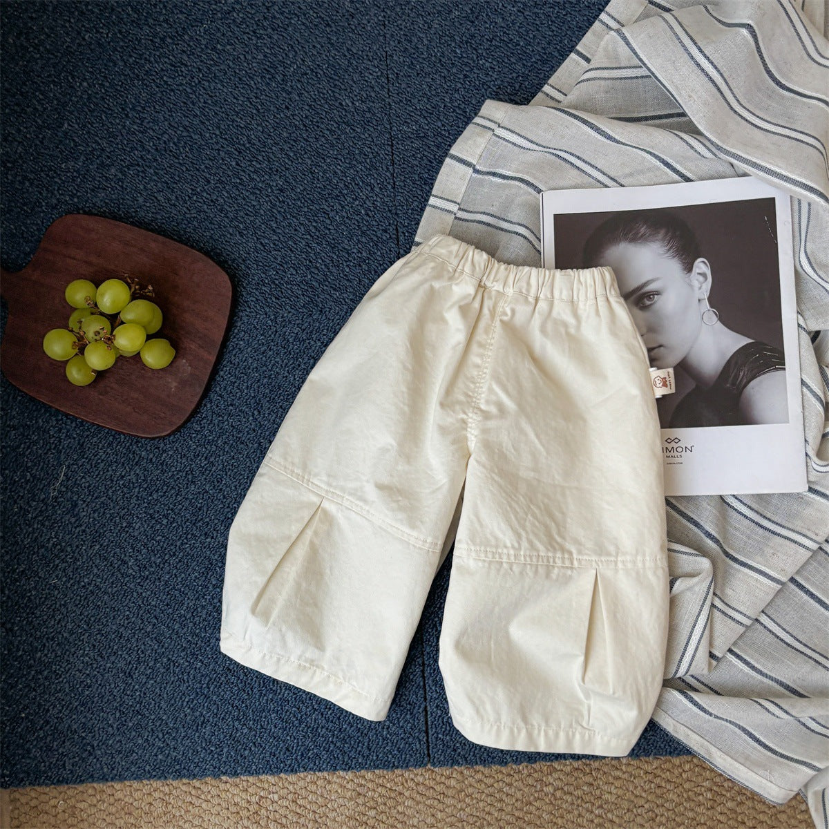 Casual Cartoon Print Tee Denim Jacket  Pants 3-Piece Outfit for Boys