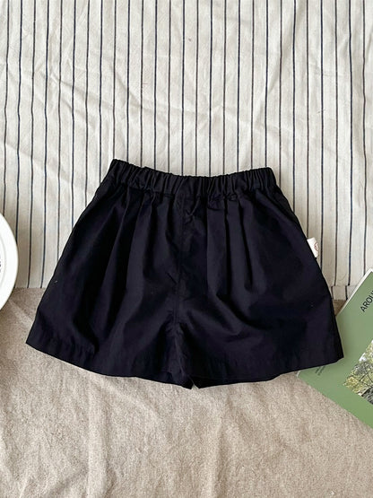 Stylish Cotton Shirt Top &amp; Casual Shorts, Trendy Two-Piece Suit for Kids