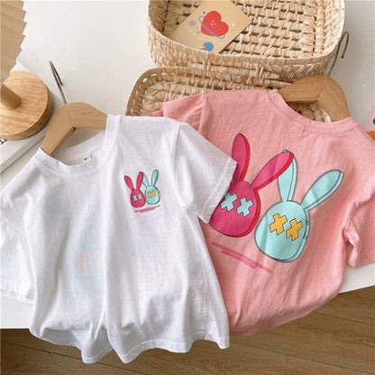 Kids Cute Cartoon Anime Short Sleeve T-Shirt Children's Unisex Top