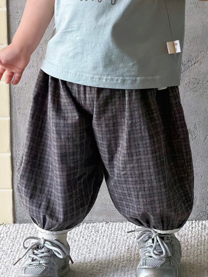 Two-Piece Set  Sleeveless Vest T-Shirt and Pants Thin Cotton Kids Clothing