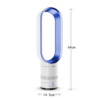 2025 New 16" Bladeless Tower Fan with Remote, Quiet Floor Fan for Home