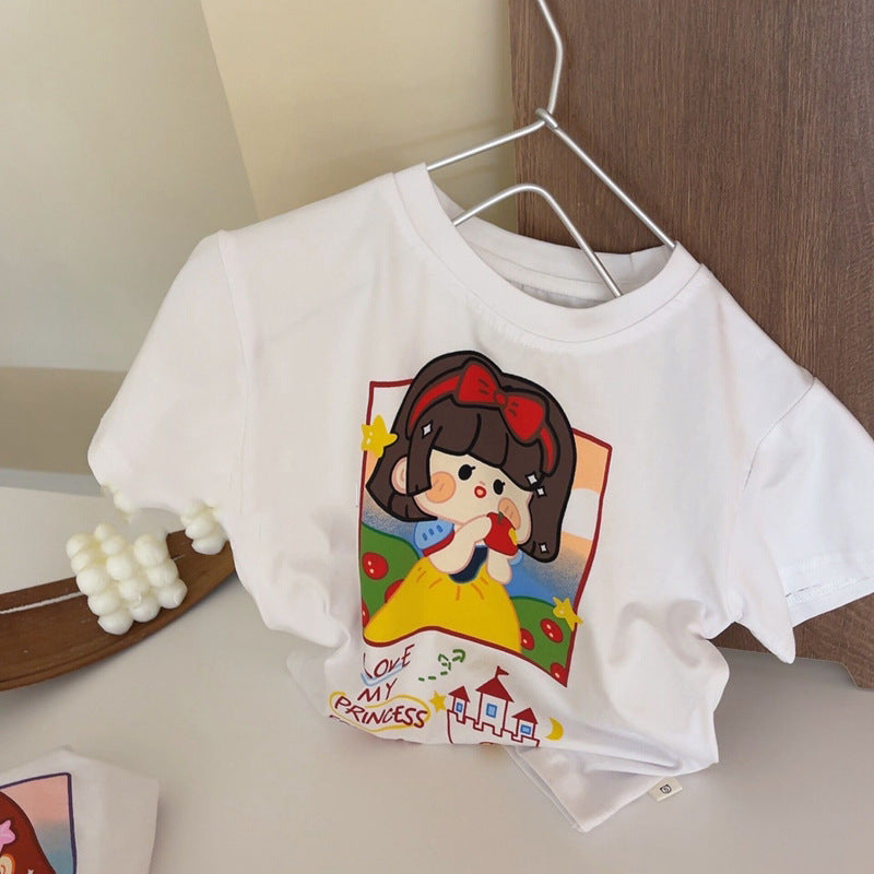 Kids Cute Cartoon Anime Short Sleeve T-Shirt