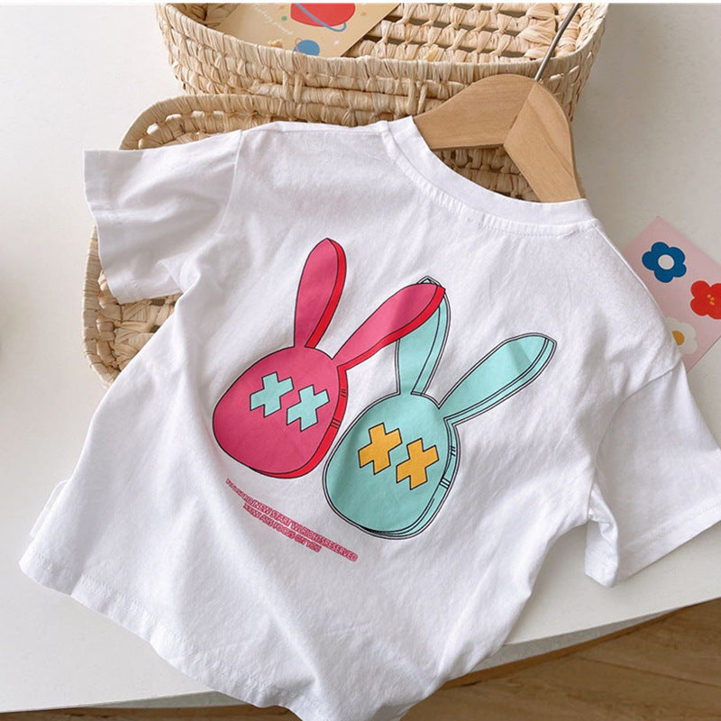 Kids Cute Cartoon Anime Short Sleeve T-Shirt Children's Unisex Top
