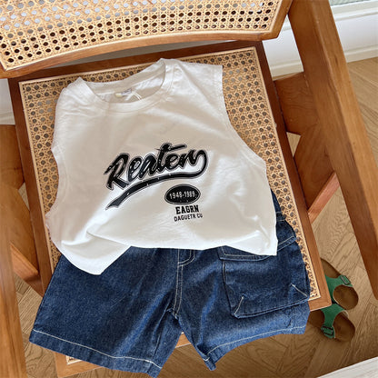 Baby Kids Sleeveless T-Shirt Wear