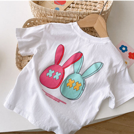 Kids Cute Cartoon Anime Short Sleeve T-Shirt Children's Unisex Top