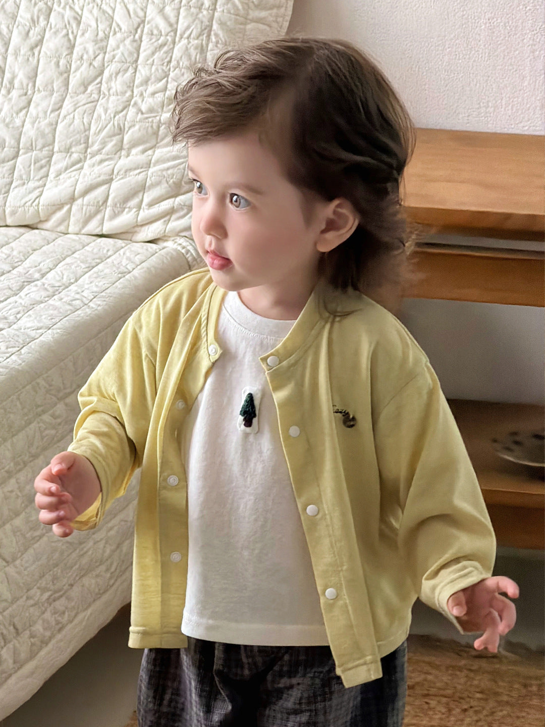 Outfit for Boys Short Sleeve Two-Piece Set, Simple and Versatile Soft Baby Clothing