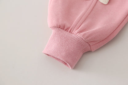 Children's striped casual long sleeved two-piece set baby autumn clothes