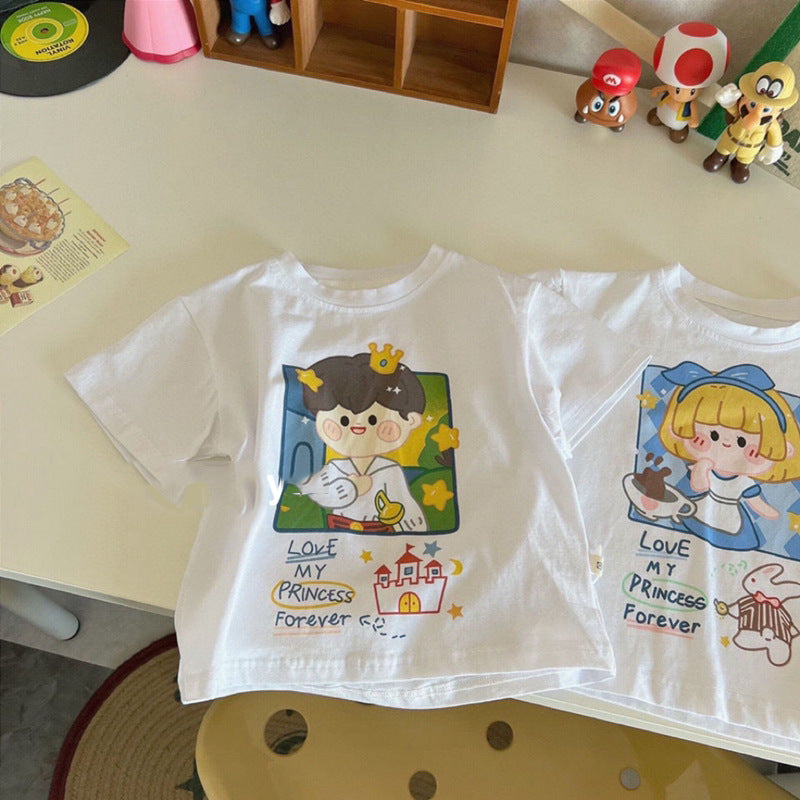 Kids Cute Cartoon Anime Short Sleeve T-Shirt