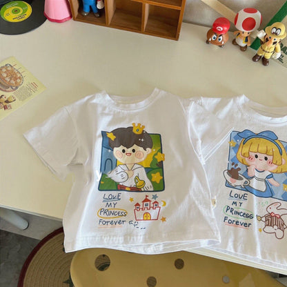Kids Cute Cartoon Anime Short Sleeve T-Shirt