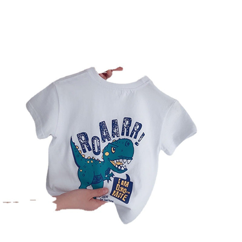 Kids Cute Cartoon Dinosaur Short Sleeve T-Shirt Children's Top