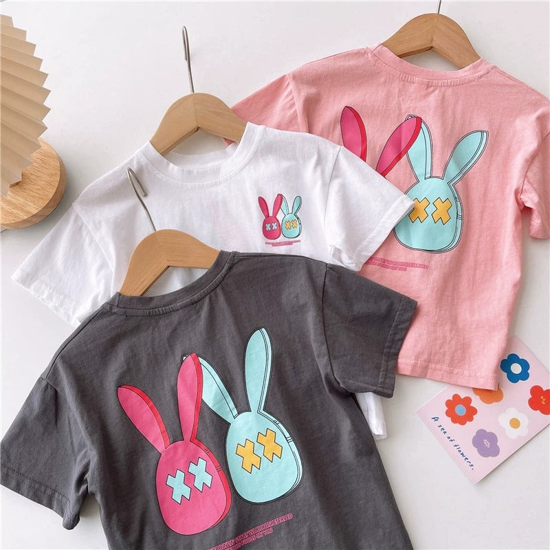 Kids Cute Cartoon Anime Short Sleeve T-Shirt Children's Unisex Top