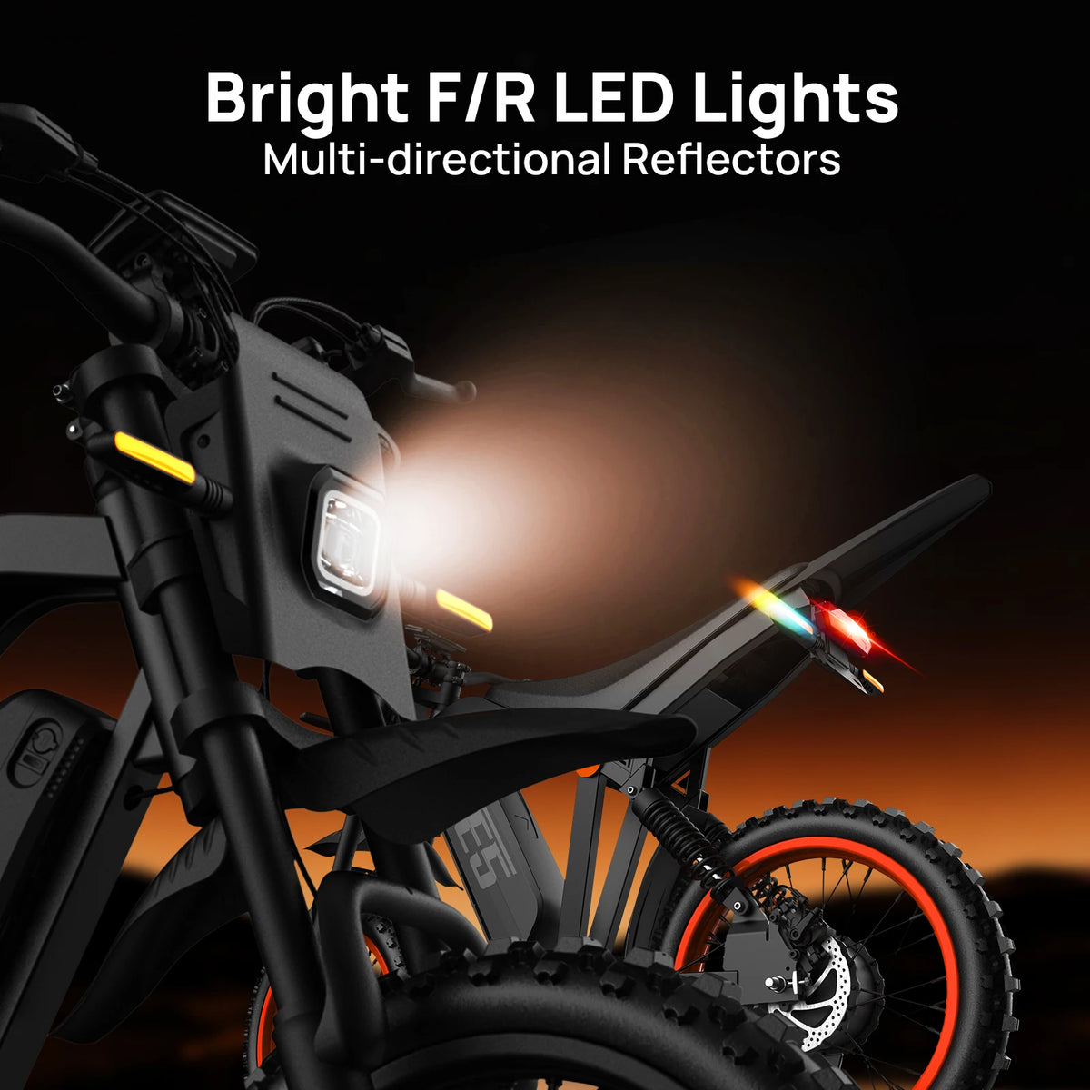 URLIFE E5 Electric Motorcycles 250W All-terrain Off-road Tires 48V 20AH Removable Battery Speed 25KMH 80KM Range Electric Off-road Bike For Adults