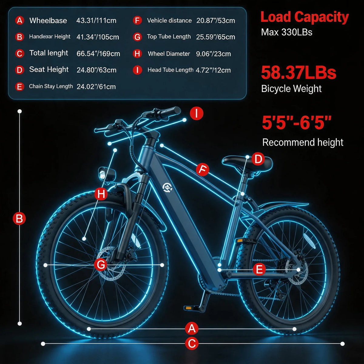 UK‑Spec Heavy‑Duty Mountain Off‑Road Electric Bicycle, 26in Wheels Strong Motor Pedal Assist E‑Bike, Removable Large Battery for Extended Riding Range, Optimized for Cross‑Country Adventure & Urban Daily Commute, 24hr Online After‑Sales Support, UK