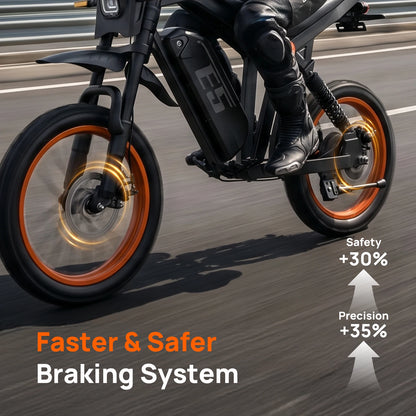 URLIFE E5 Electric Motorcycles 250W All-terrain Off-road Tires 48V 20AH Removable Battery Speed 25KMH 80KM Range Electric Off-road Bike For Adults