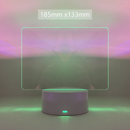 Take Down Notes And Light Up Your Space Transparent Luminous Acrylic Noteboard