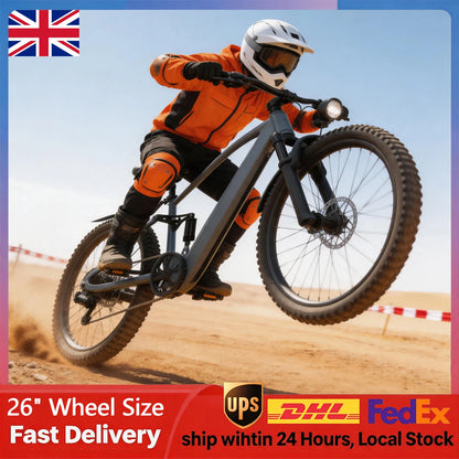Adult Electric Mountain Bike M-DING 250W Motor 36V13Ah Long Lasting Battery 26 Inch Tire Outdoor Sport Commuter E-Bike