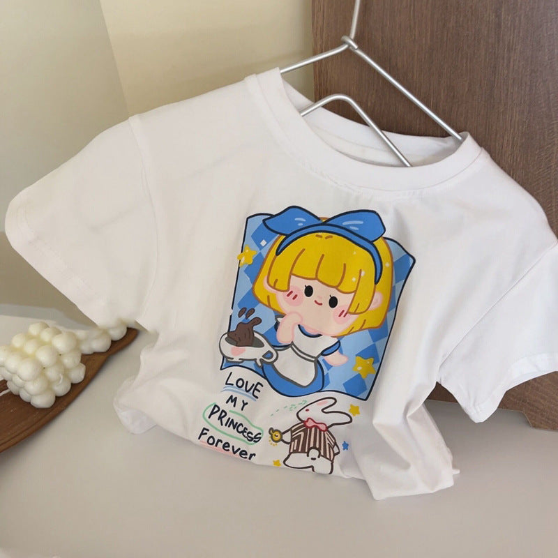 Kids Cute Cartoon Anime Short Sleeve T-Shirt