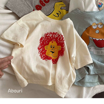 Kids Cute Cartoon Casual Short Sleeve T-Shirt Children's Top