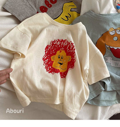 Kids Cute Cartoon Casual Short Sleeve T-Shirt Children's Top