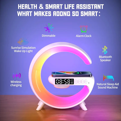 Multifunction 3-in-1 G - Shape Bedside Lamp.