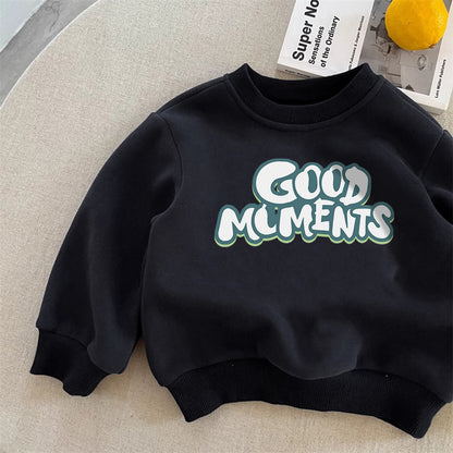 Fleece Lined Unisex Kids Round Neck Sweatshirt