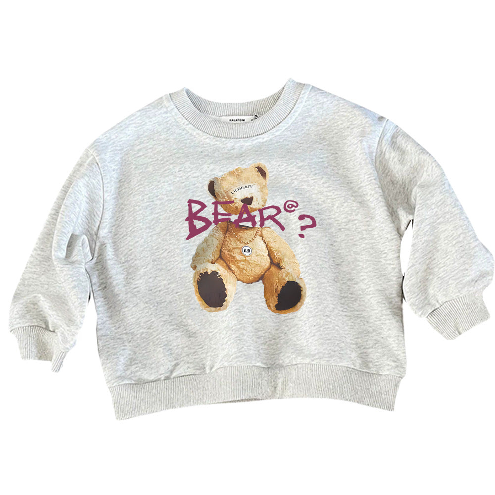 Fleece-Lined Unisex Kids' Crewneck Hoodie