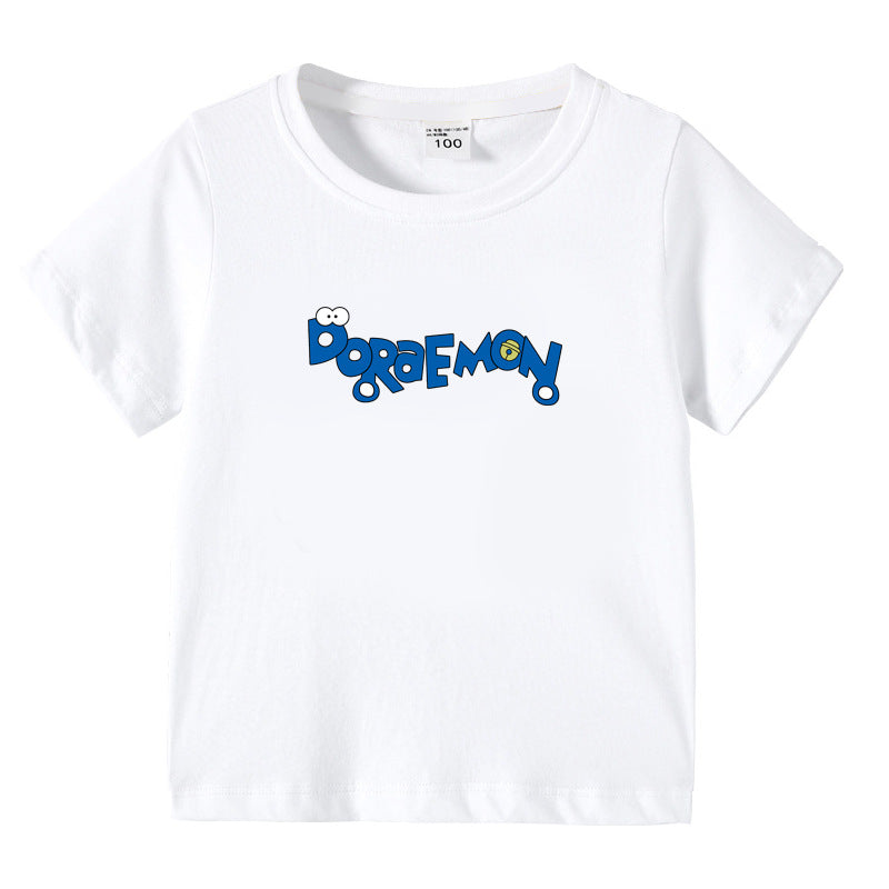 Children's Cute Cartoon Short Sleeve T-Shirt Kids' Unisex Top