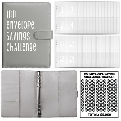 100 Day Challenge Loose leaf Notebook Couple's Savings Notebook Money Saving Envelope Budget Savings Notebook Notepad
