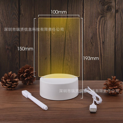 Take Down Notes And Light Up Your Space Transparent Luminous Acrylic Noteboard