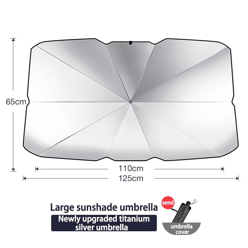 Car parasol inside the front windshield sunscreen sunshade artifact car sunscreen insulation sunshade portable storage