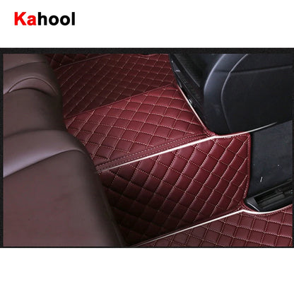 KAHOOL Custom Car Floor Mats For BYD Atto 3 Dolphin Seal F0 F3 F6 E6 G3 G6 S6 Song Qin Auto Carpets Foot Coche Accessorie