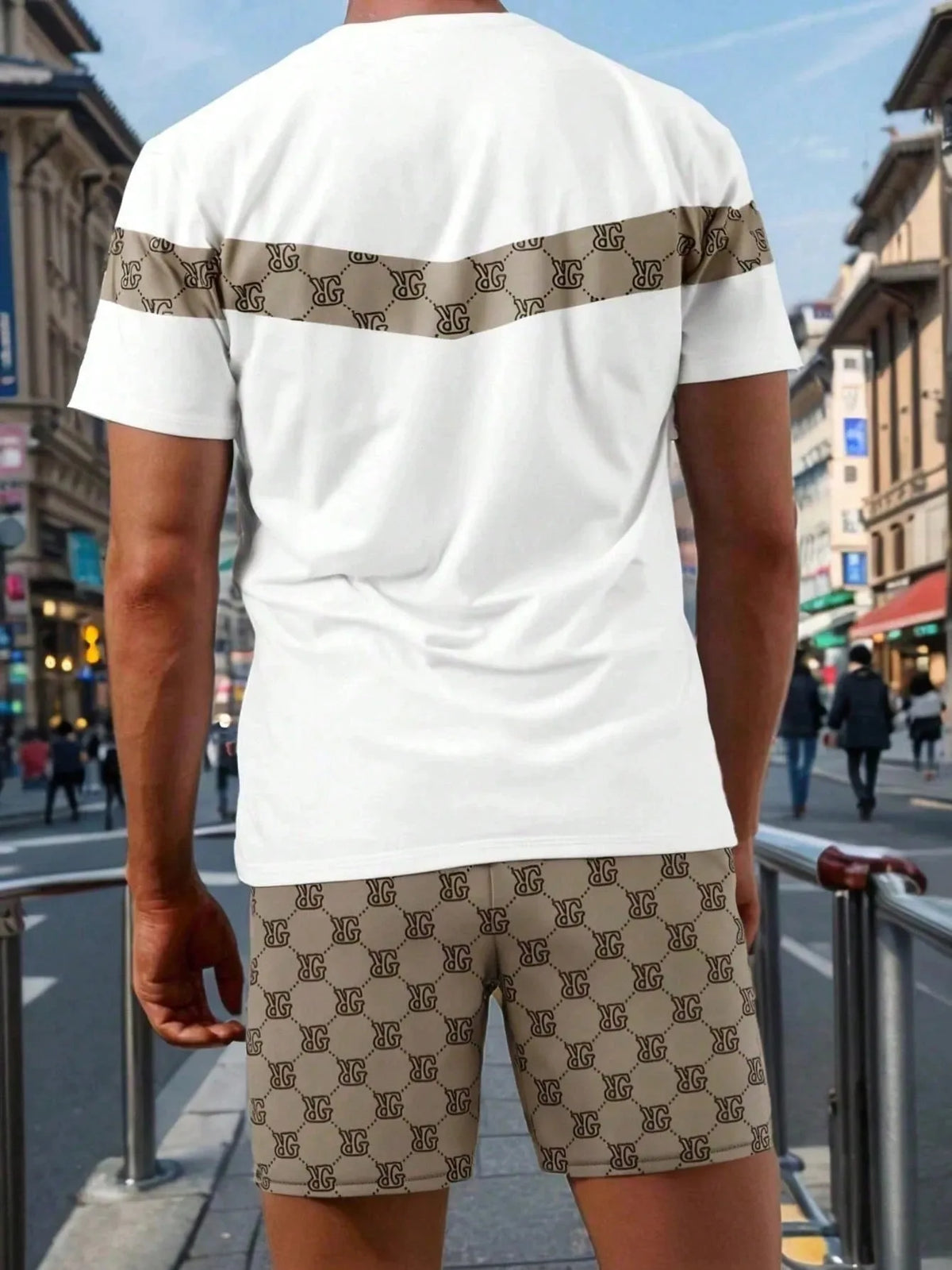 2026 Summer Men's Suit with 3D Printed Pattern Breathable Lightweight Comfortable Fashionable and Outdoor Style Men's Clothing