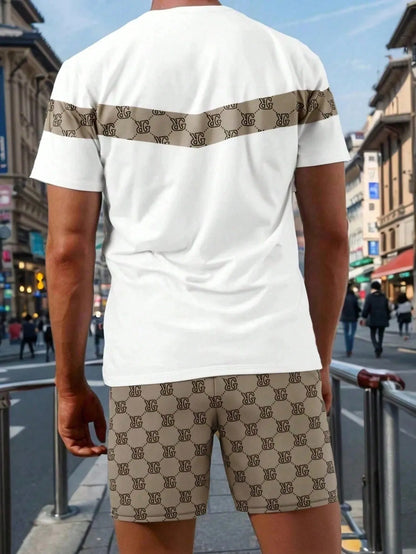 2026 Summer Men's Suit with 3D Printed Pattern Breathable Lightweight Comfortable Fashionable and Outdoor Style Men's Clothing