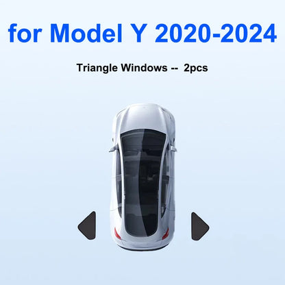 Sun Shade for Tesla Model Y Juniper 2025-2020 Car Windshield Sunshade Cover Front Side Window Privacy Blind Shading for Camping