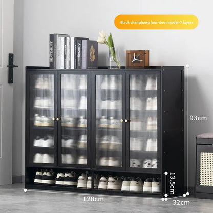 Shoe rack Multi-layer storage shelf Household simple door entry balcony Indoor large-capacity dust-proof shoe cabinet