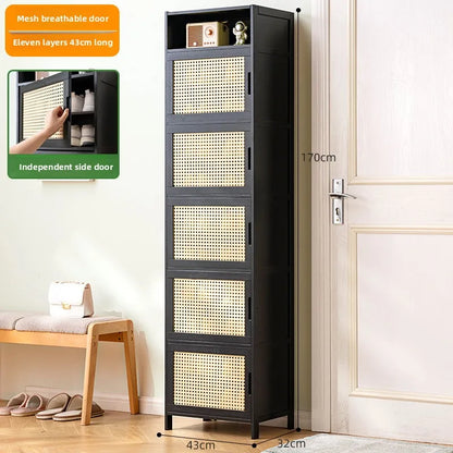 Shoe rack Multi-layer storage shelf Household simple door entry balcony Indoor large-capacity dust-proof shoe cabinet