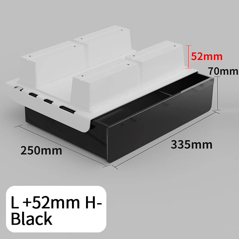 Universal No-Drill Under-Desk Drawer | Adhesive, Hidden Storage Organizer for Office or Home with Large Capacity