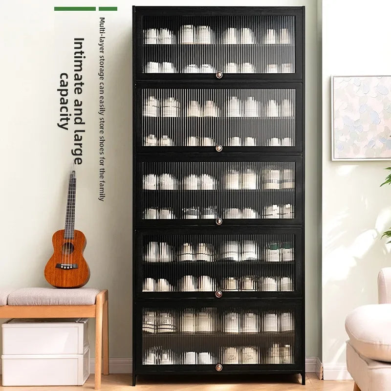Shoe rack Multi-layer storage shelf Household simple door entry balcony Indoor large-capacity dust-proof shoe cabinet