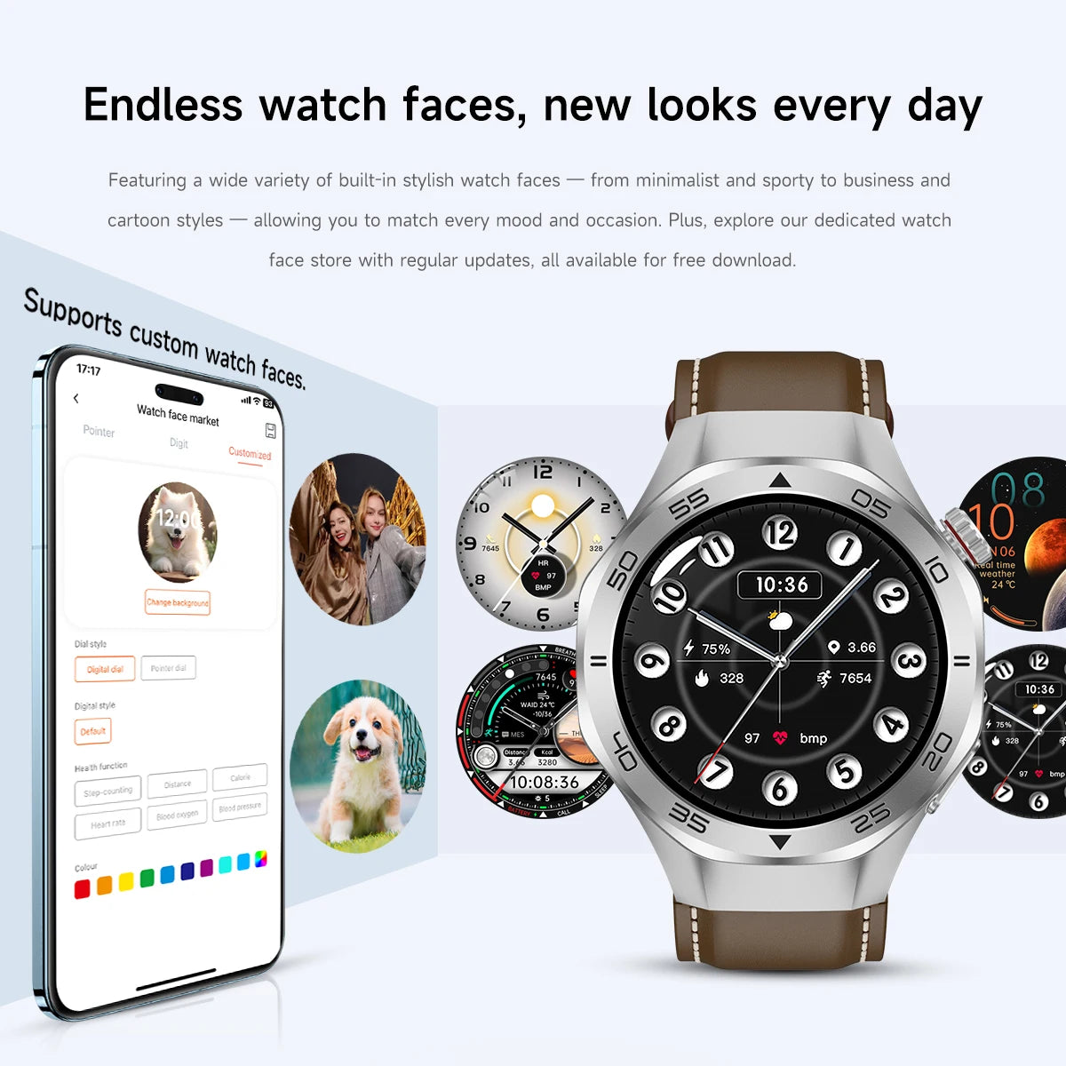 2026New Luxury Mens GPS Motion Smart Watch Military Wristwatch Waterproof Compass Altimeter Man Electron Sports Business Watches