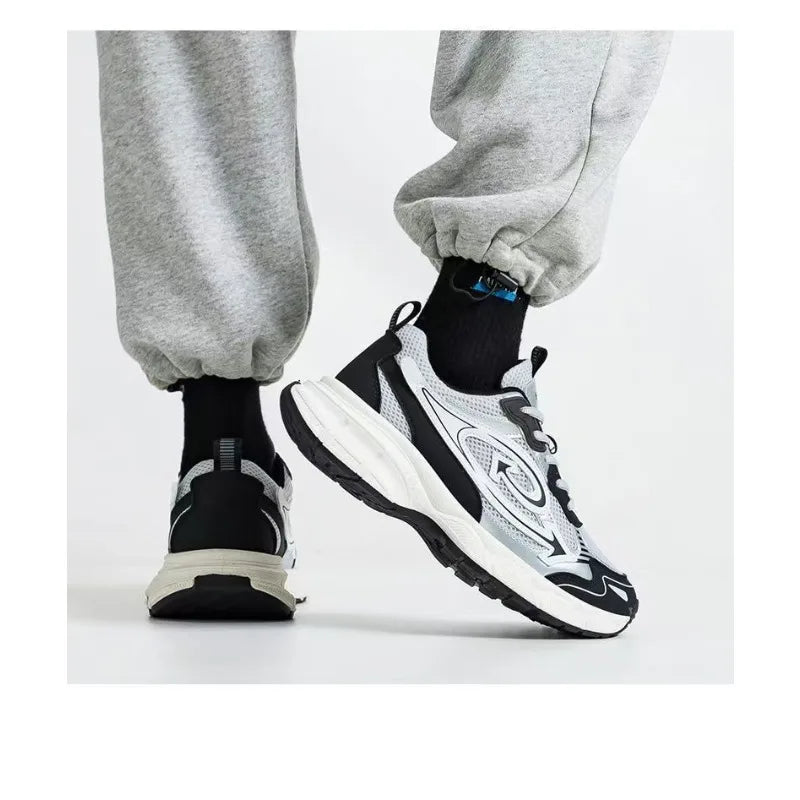 Retro unky Dad Shoes Men's Summer 2026 Thick Sole Hiking Sneakers Breathable Mesh Non-slip Casual Streetwear Footwear