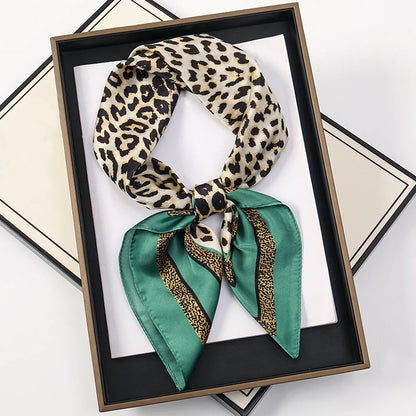 60Colors Luxury Scarf Women 70*70Cm Silk Feel Square Hair Wrapping Foulard Satin Shawl Big Size Head Bandana Hijab Handkerchief