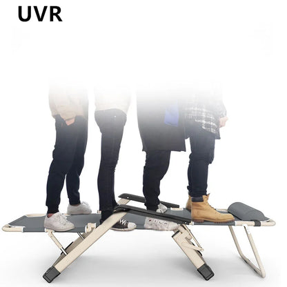 UVR Single Person Office Lunch Lounge Chair Outdoor Camping Foldable Portable Adjustable Backrest Comfortable Lounge Chair