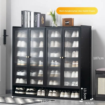 Shoe rack Multi-layer storage shelf Household simple door entry balcony Indoor large-capacity dust-proof shoe cabinet