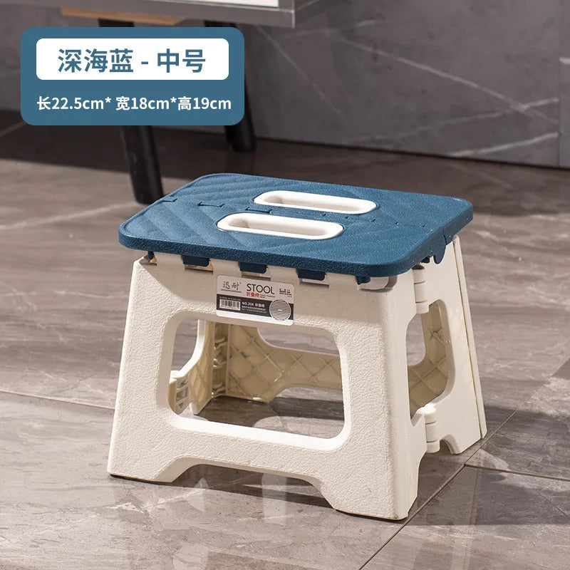 New Adult Children Portable Folding Stool Thickened Plastic Saddle Chair for Outdoor Activities and Fishing Gifts Party Favors