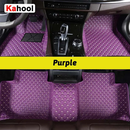 KAHOOL Custom Car Floor Mats For BYD Atto 3 Dolphin Seal F0 F3 F6 E6 G3 G6 S6 Song Qin Auto Carpets Foot Coche Accessorie
