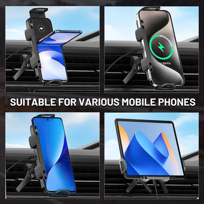 Car Wireless Phone Holder Fast Charging Air Vent Mount Screen Phone Stand for Samsung Galaxy Z Fold 6 5 Flip 4 3 Tablet Holder